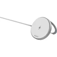 Deltaco Magnetic wireless charger, 15W for Apple / Samsung QI2