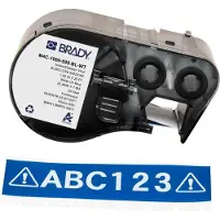 Brady M4C-1000-595-BL-WT vinyltejp | vit text - blåt tejp | 25,4mm x 7,62m (original)