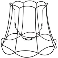 QAZQA Metallskärm svart 45/36 - Granny Frame
