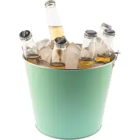 Barlife Grön Vinkylare i Metall Med Handtag, 5 Liter