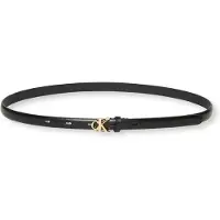 Calvin Klein Full Grain Leather Skinny Logo Belt