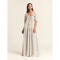 St MRLO Klänning 'Florence' beige / svart / vit