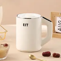 Yiran Furniture 800ml Mini Elektrisk Vattenkokare Multifunktions Hälsogryta Smart Tekanna Bärbar Termokanna Elektrisk Gryta Soppakopp Kokande kopp 220V AU vit