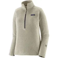 Patagonia - Fleece dam - W's R1 Air Zip Neck Wool White för Unisex - Storlek M - Beige