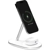 Puro 2-i-1 laddstation med Qi2-teknik