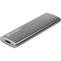 Verbatim Vx500 - SSD - 1 TB - extern (bärbar) - USB 3.1 Gen 2 (USB-C-kontakt) - rymdgrå