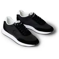 Calvin Klein Svart Polyester Dam Sneakers