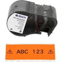 Brady M5C-1500-595-OR-BK vinyltejp | svart text - orange tejp | 38,1mm x 7,62m (original)
