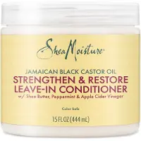 Shea Moisture SheaMoisture, Jamaicans Svarta Kastorolja, Stärk & Återställ Leave-In Conditioner, 11,5 fl oz (340 ml)
