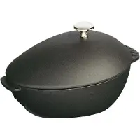 Staub Mussel gryta 2 L 25 cm Svart