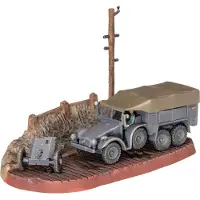 Wittmax Modellsats Krupp Protze KFZ 69 med 3,7 cm pjäs 1:76