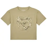 GUESS T-shirts med korta ärmar MIDI SS T flickor - Kaki - 8 ans