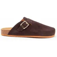 Purapiel Zueco Confortable De Piel Para Mujer. Tejano 102529 37 brun