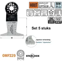 Cmt Instickssågblad OMF229 Long Life; BiM; 65 mm; 5 st.