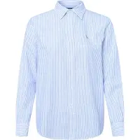 Ralph Lauren för kvinnor. 211971500001 Skjorta Classic Fit Striped Oxford vit, blå (S), Casual, Bomull, Lång ärm