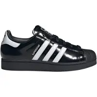 Adidas Superstar 2 Svart Vit Lackläder Damsneakers Core-Black Cloud-White JH7756 38⅔