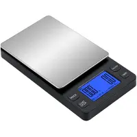 INF Mini digitalvåg kaffevåg uppladdningsbar 2 kg/0,1 g Svart0