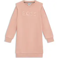 BOSS Kids' cotton-blend sweater dress with logo