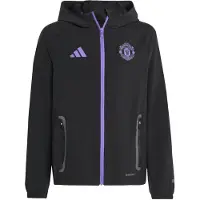 Adidas Manchester United Träningsjacka Tiro 25 Competition Vis Tech Travel - Svart/Lila Barn - , storlek 128 cm