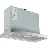 AEG DPS3640AM - Kåpa - teleskopisk - bredd: 59.8 cm - djup: 30 cm - utsug och återcirkulering (med extra återcirkuleringssats) - grå