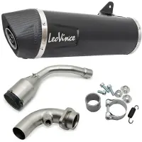 Leovince Nero Vespa Gts 300 Hpe Abs 21-24 Typgodkänt Komplett Avgassystem