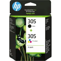 HP 305 (6ZD17AE) svart + färg bläckpatron 2-pack (original)