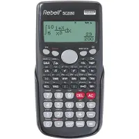 Rebell SC2080S, Ficka, Vetenskapsfunktion, 2 linjer, Batteri/solcell, Svart