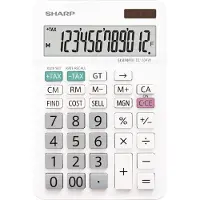 Sharp EL-334W Bordsräknare Vit Display (ställen): 12 batteri, solcell (B x H x D) 112 x 170 x 14 mm