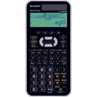 Sharp skolräknare EL-W550 XG, sol-/batteridrift, 4 rader, 12 siffror, värdetabeller (EL-W550 XG)