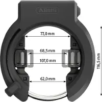 ABUS 6950m Am Nr Bk Xplus Cykelramlås