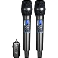 INF Trådlös mikrofon med mottagare - Med förstklassig ljudkvalitet 2-pack