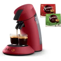 Philips Senseo CSA210 - Kaffemaskin - 1 bar - Ruby Red