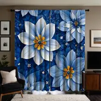 Household supplies MH 2st HD blå solros dekorativ gardin Blå digitaltryckt gardin Heminredningsstil Inrett vardagsrum sovrum ro W52H63inchW132H160cm