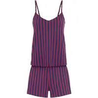 LASCANA Kort pyjamas marinblå / bär