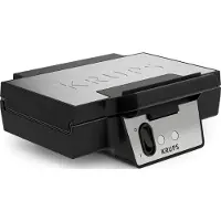 Krups FDK2, 2 våffla/våfflor, Torg, Svart, 850 W, 234 mm, 265 mm