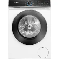 Siemens iQ700 WG44B2A40 - Tvättmaskin - Wi-Fi - Fördjupning - bredd: 60 cm - höjd: 85 cm - frontmatad - 65 liter - 9 kg - 1400 rpm - vit med krom flytande matt/svart dörr
