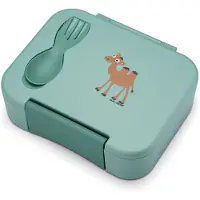 Carl Oscar Matlåda m. Gaffel/Sked - BentoBox - 1,59 L - Grön m. - - One Size - Matlåda