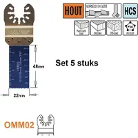 Cmt Instickssågblad OMM02-X5; 22 mm; 5 st.