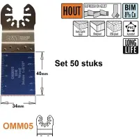 Cmt Instickssågblad OMM05-X50 ExtraLong Life; 34 mm; 50 st.