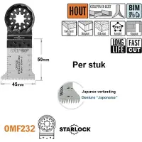 Cmt Instickssågblad OMF232 Long Life; BiM; 45 mm; 1 st.