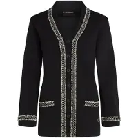 Karl Lagerfeld Stickad väst svart / ullvit