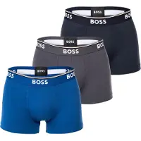 BOSS Korta Boxershorts Power 3-pack 487 Blå Mörkblå Grå Antracit Mångfärgad Storlek