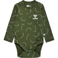 Hummel Body l/ä - hmlObi - Olive Natt - - 2 år (92) - Body L/Ä