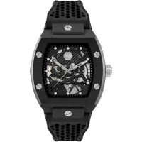Philipp Plein PWVBA0423 The Skeleton Eco Herrklocka 44mm svart