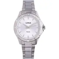Lorus Watches Silver 34 Mm Damklocka