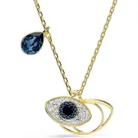 Swarovski Halsband duvblå / guld