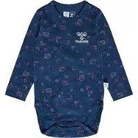 Hummel Body l/ä - hmlFia - Sargasso Sea m. Silverglitter - - 56 - Body L/Ä