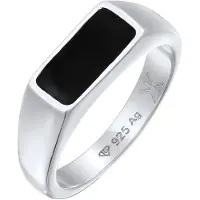 KUZZOI Ring svart / silver