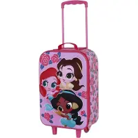 KARACTERMANIA Disney Princess Flowers Soft 3d Trolleyväska
