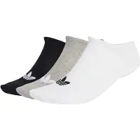 Adidas Originals Sockor 'Liner 3 Pairs' gråmelerad / svart / vit